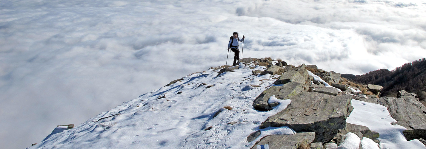 Piz de Molinera; "camminando sopra le nuvole"