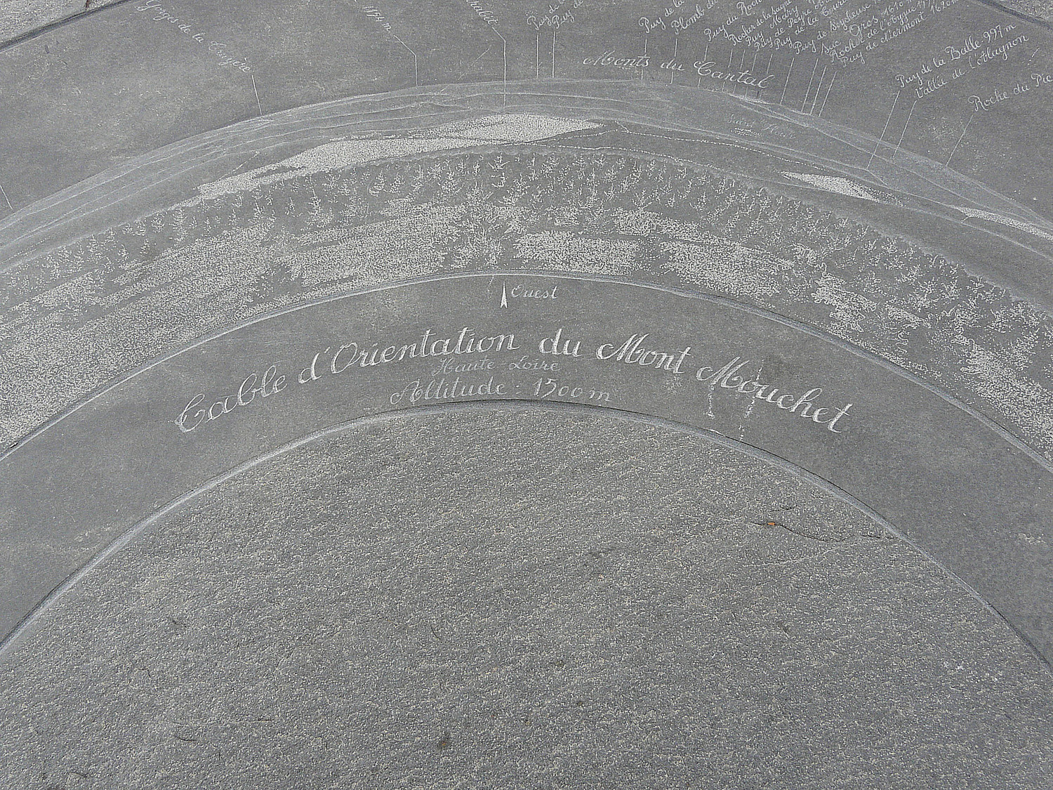 Table d'orientation du Mont Mouchet