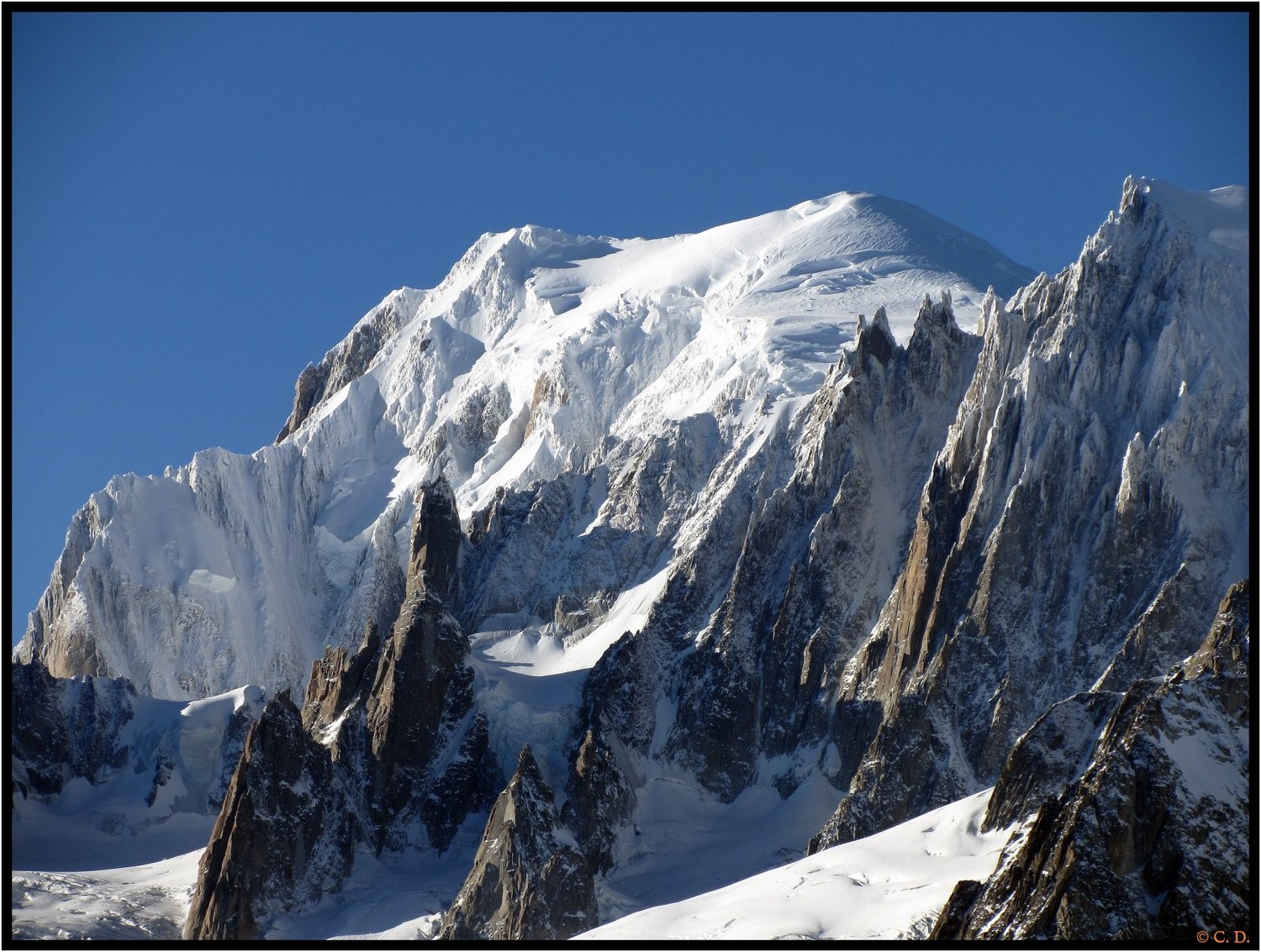 Grand Pilier d'Angle, Grand Cap, Aiguilles du Diable ... tout plâtré