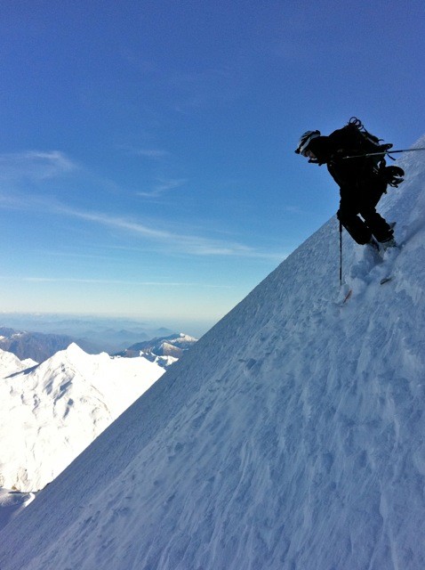 J-C dans ses oeuvres vers 3950 (Allalinhorn Face Nord nov 2011)