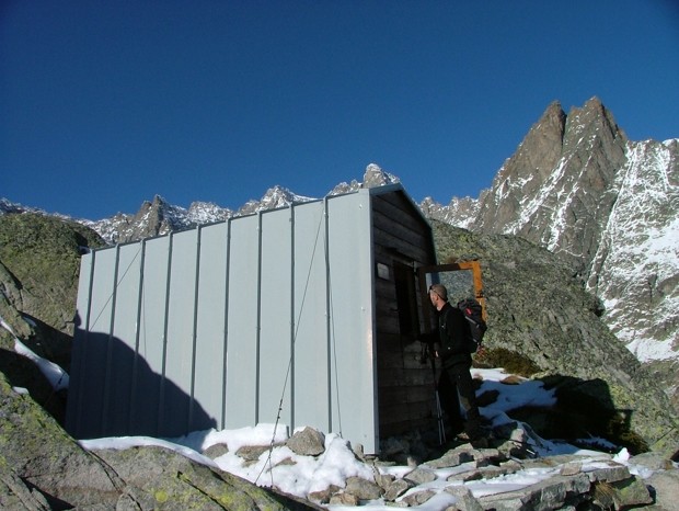 Bivouac Comino, aiguilles Rouges de Triolet