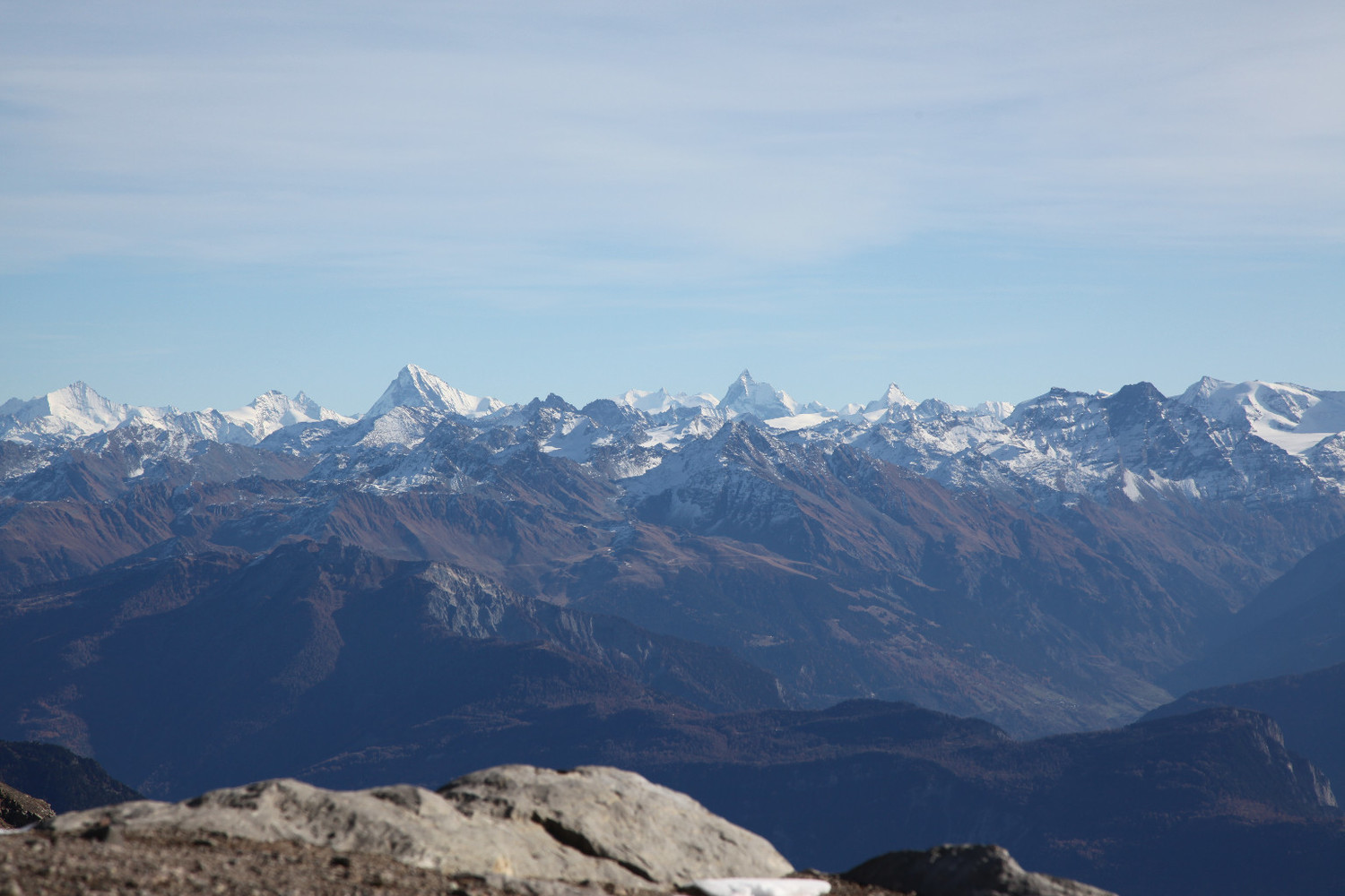 Vue depuis le refuge des Dents du Midi