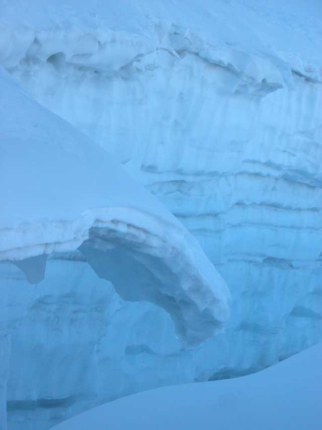 Une des crevasses