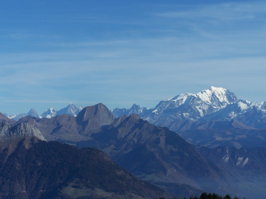 Mont Charvin et massif du Mont Blanc