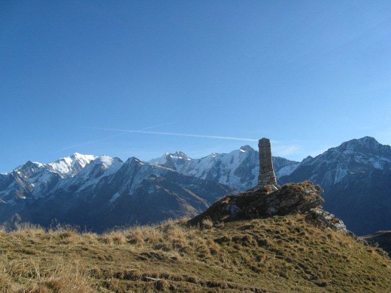 le panorama du mt blanc tout le long