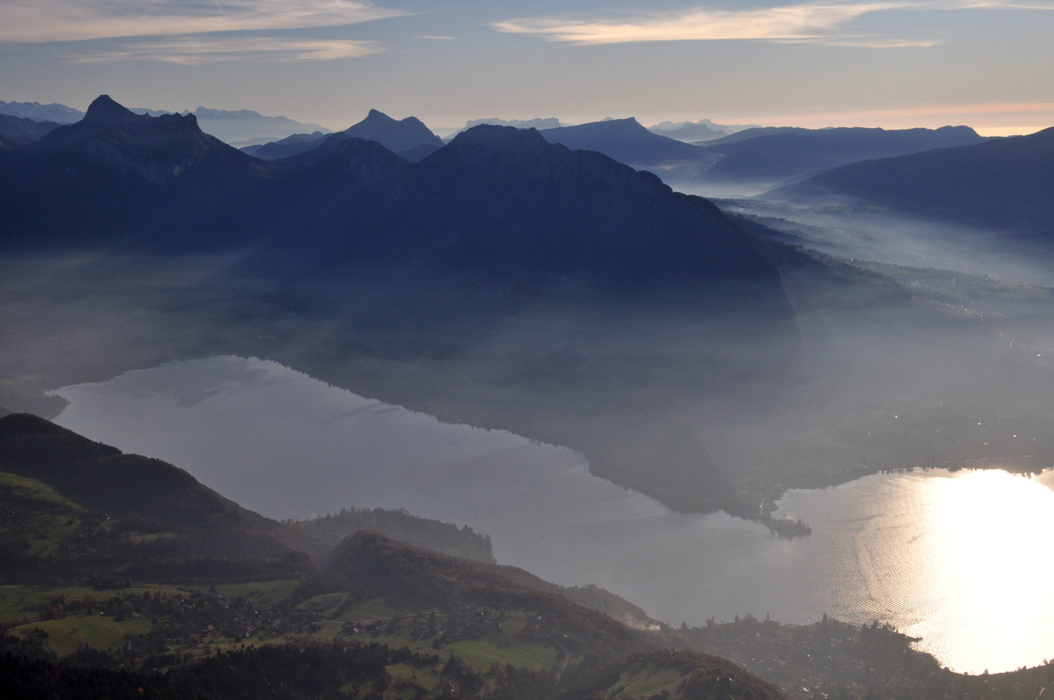 Le lac depuis le sommet