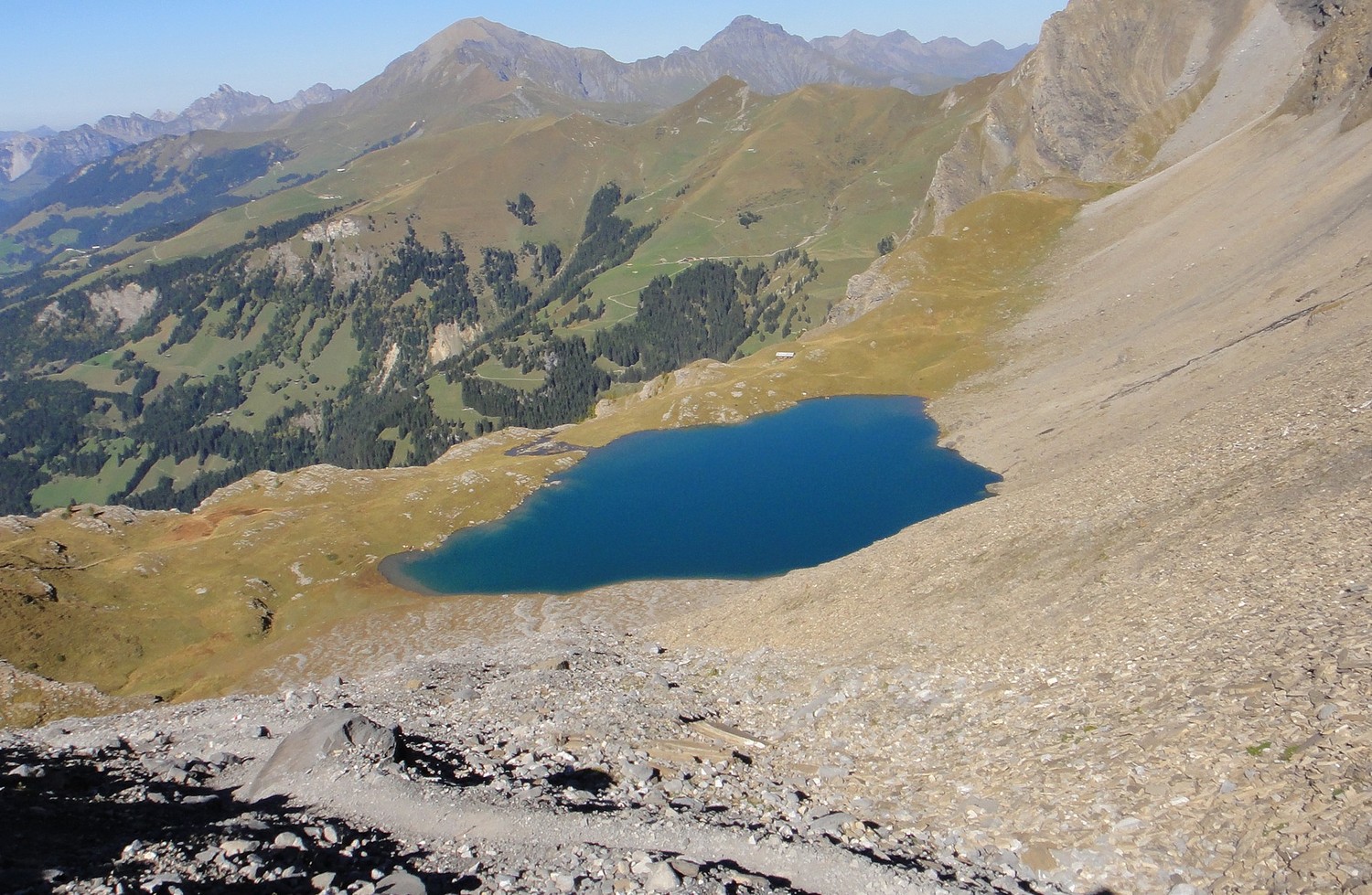Eau très fraîche garantie au lac Flueseeli