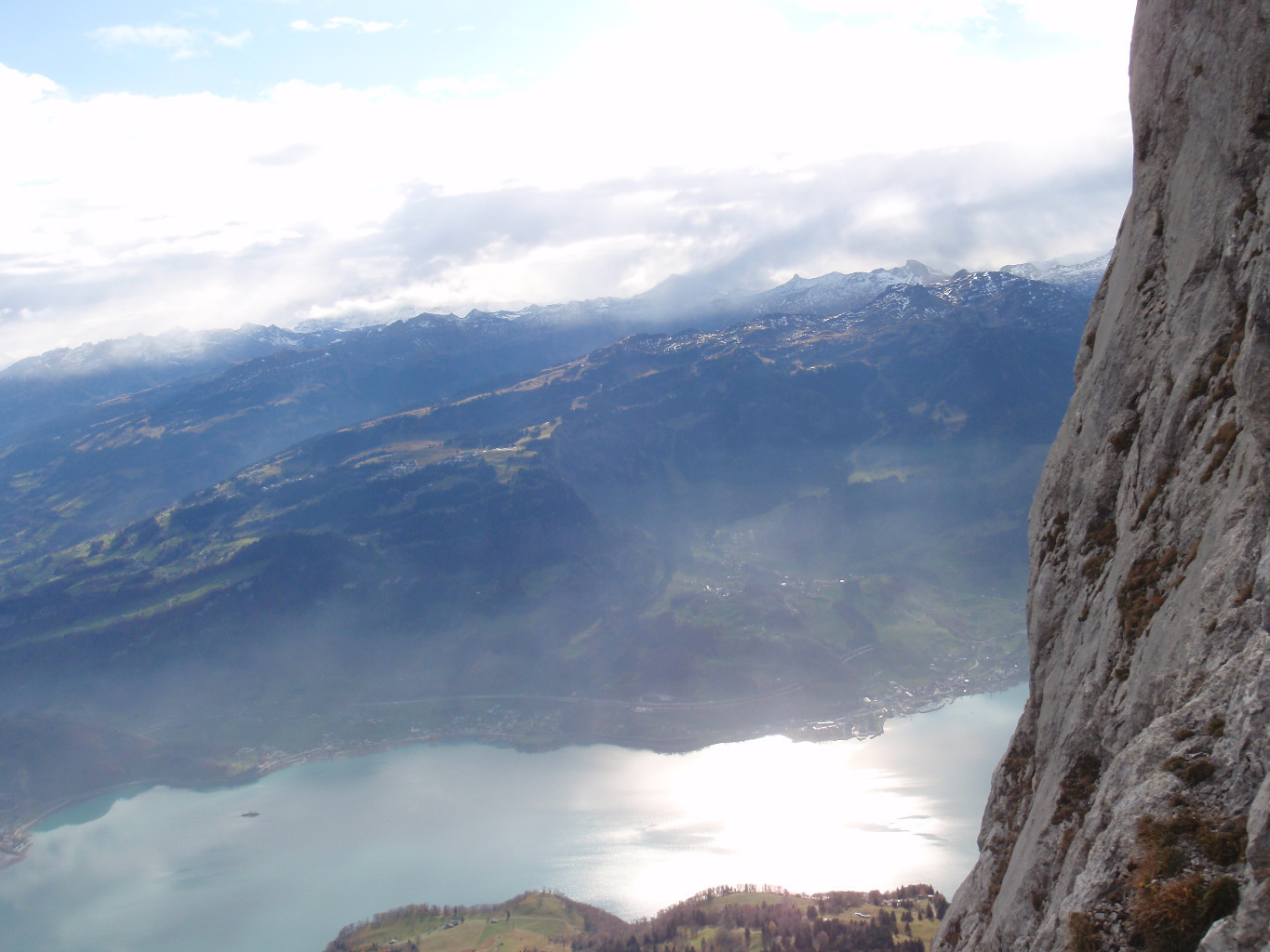 Dans la face vue sur le Walensee