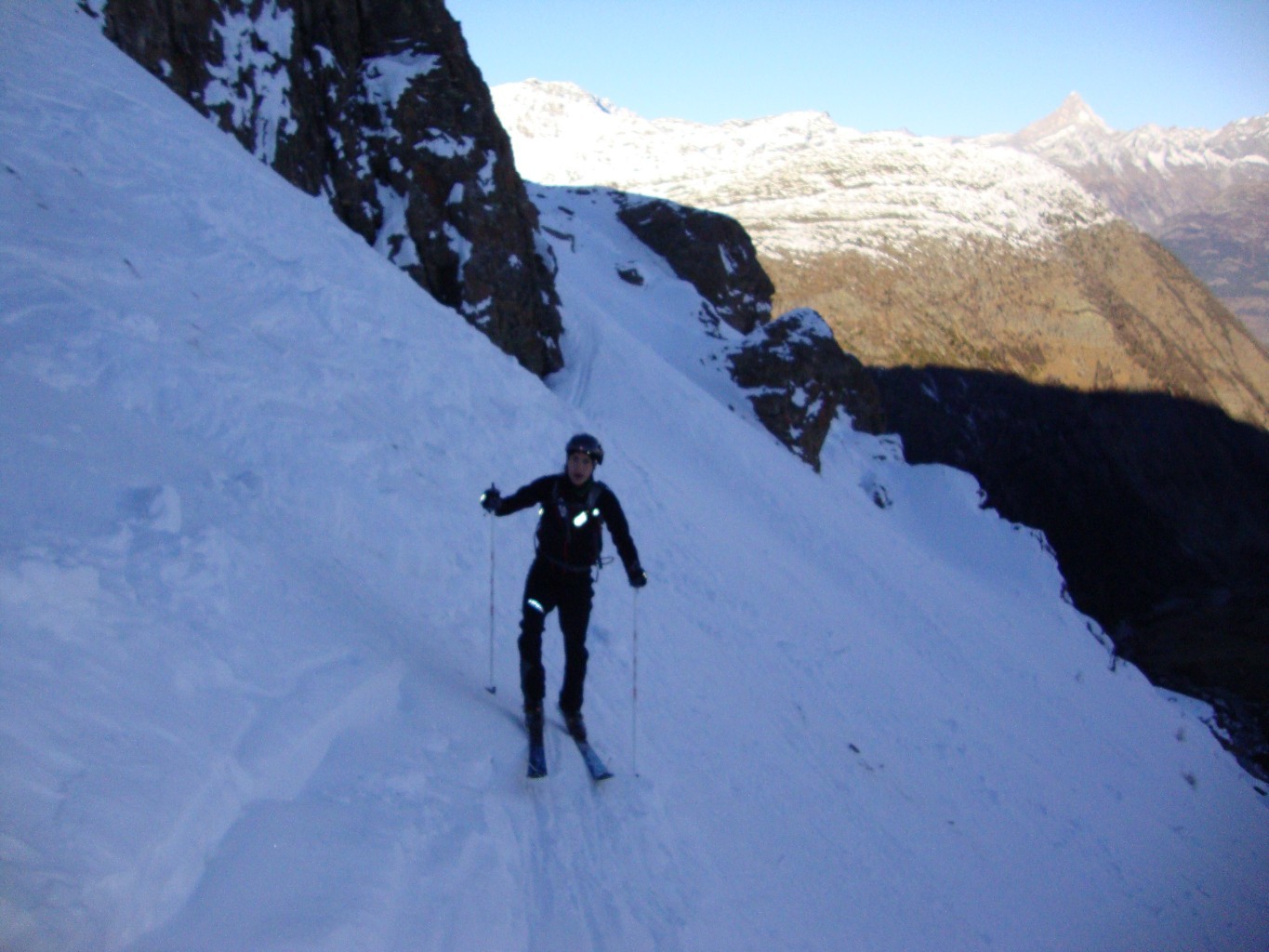 Breithorn, 15.11.2011, dans la traverse vers 2400 m.