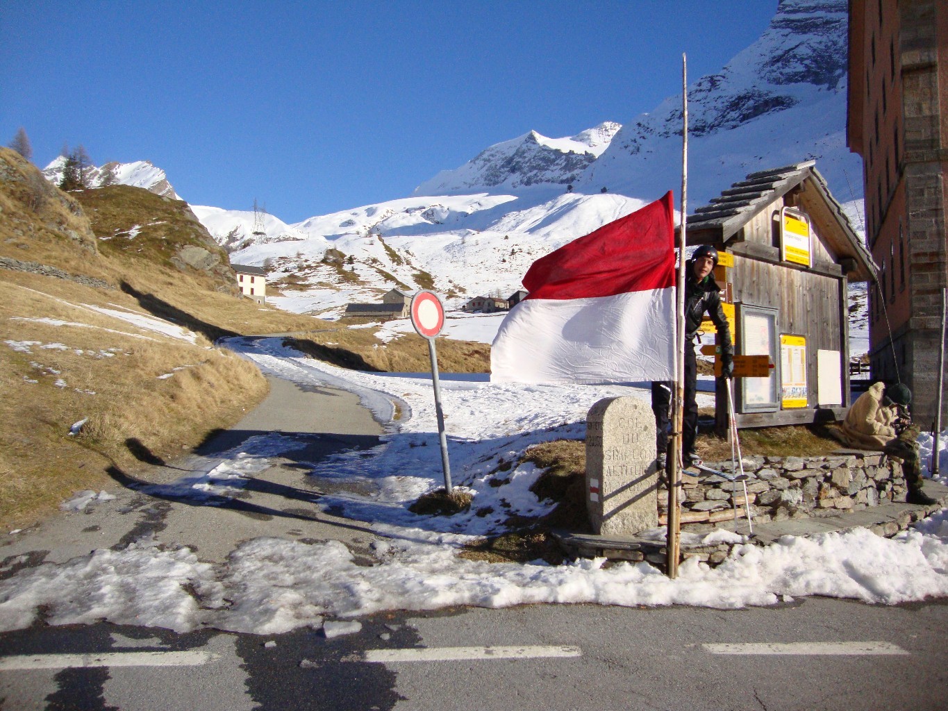 Breithorn, 15.11.2011, départ, certes peu enneigé mais suffisant