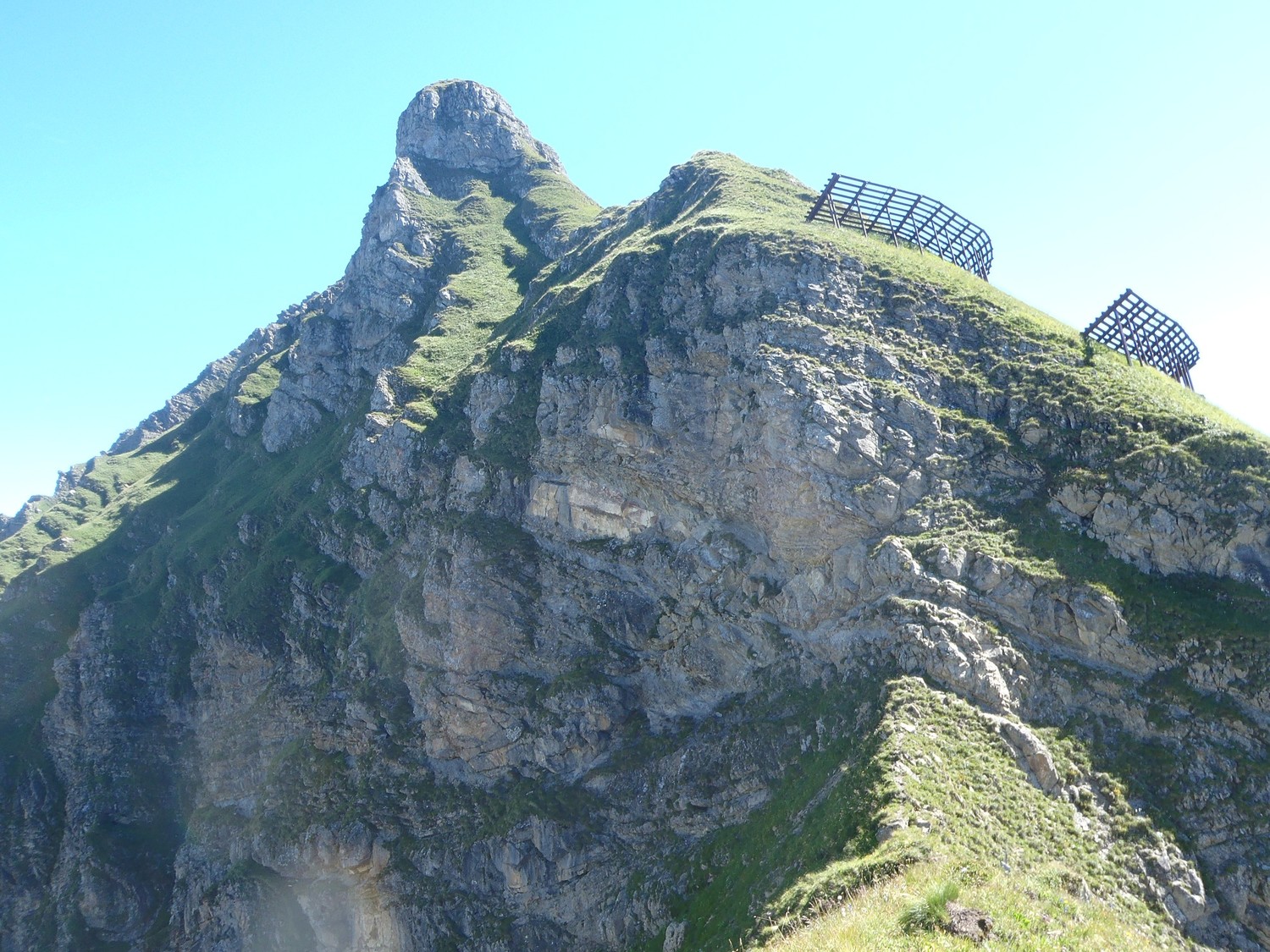 descente sur le col de chenau