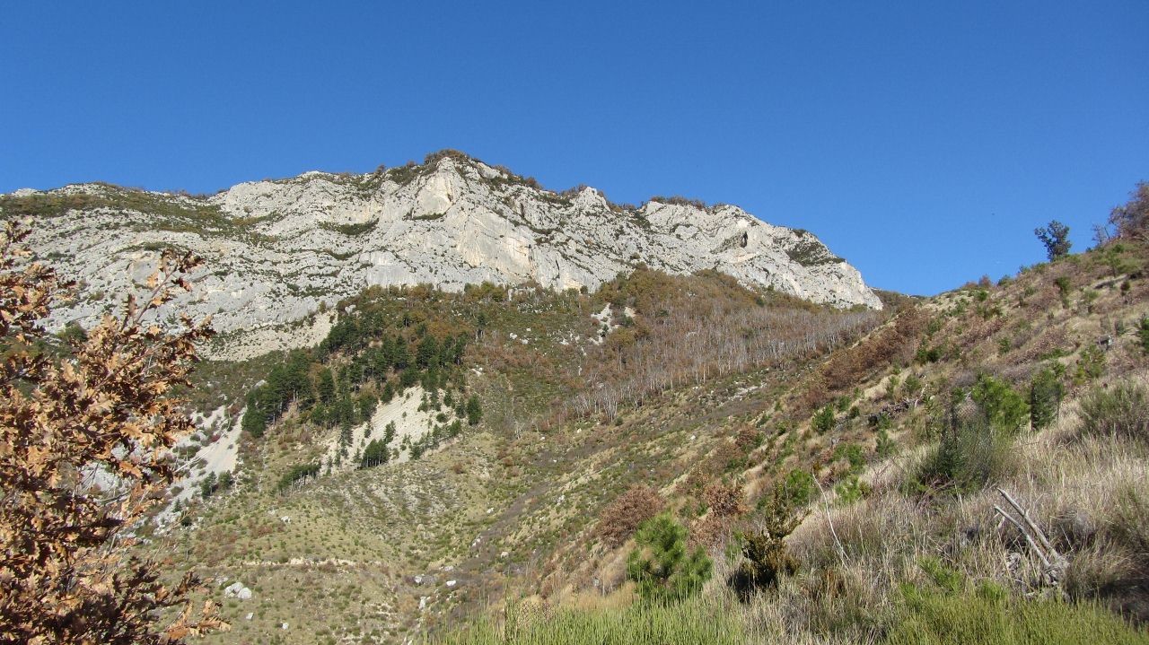 Vue de la montagne de la Baume