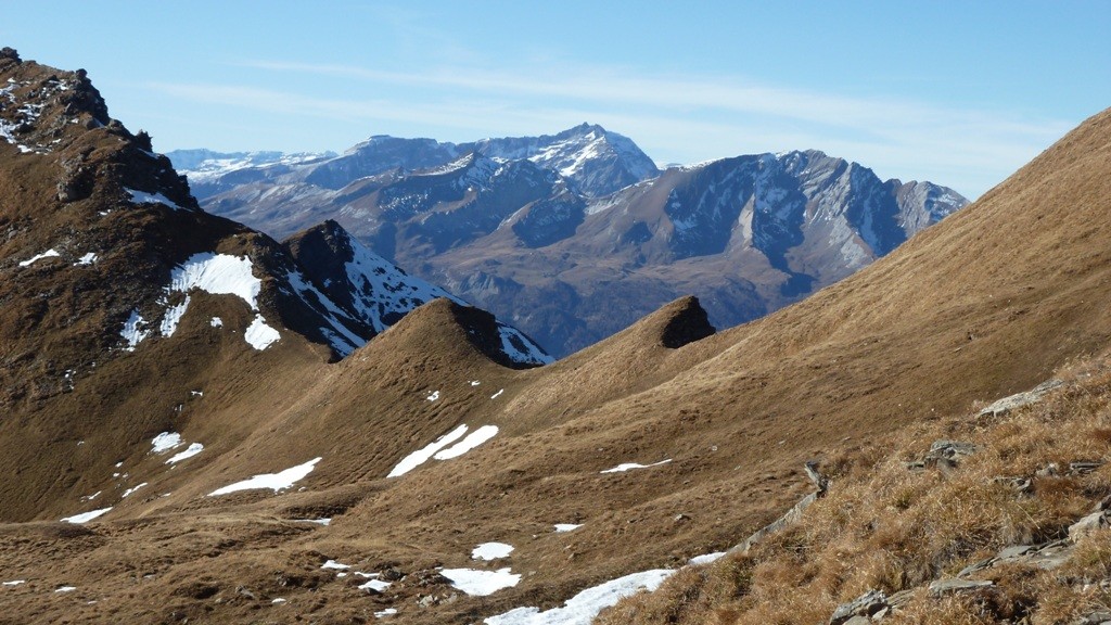 Vista verso il Gruppo Sardona