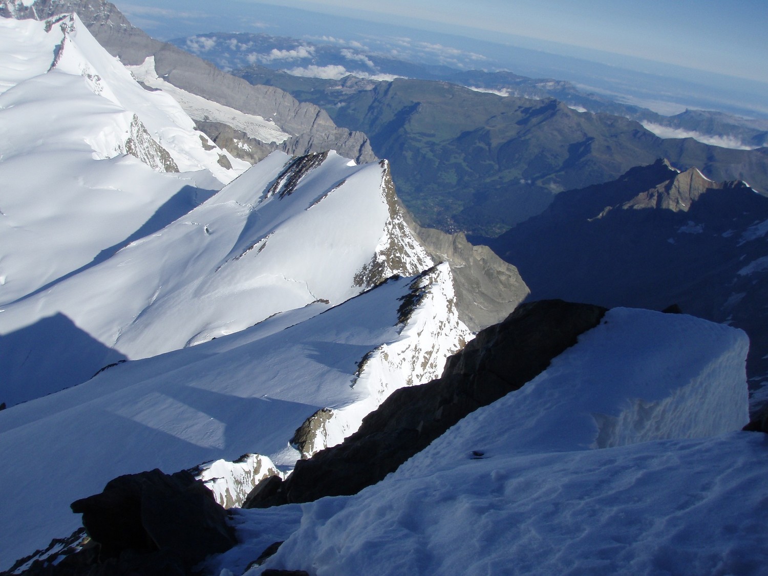 sur l arete avec l'agassizhorn