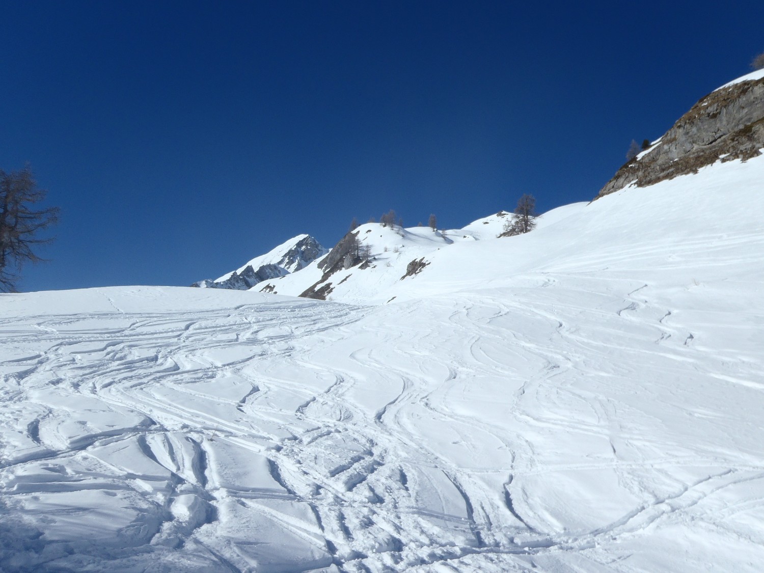 dans les pentes du grand chateau