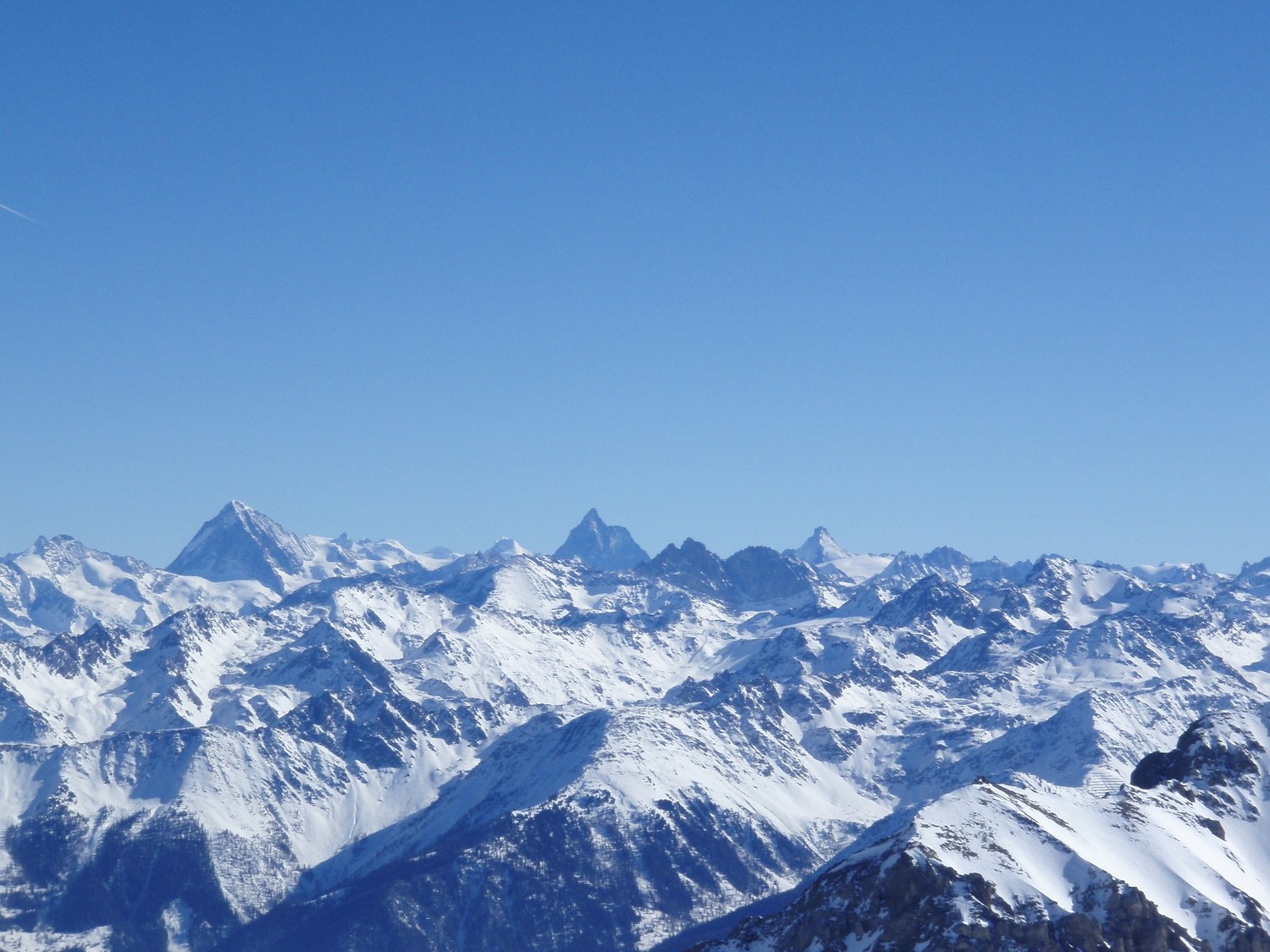 vue du sommet de la dent de morcles