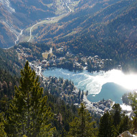 Champex et le lac qui commence à geler