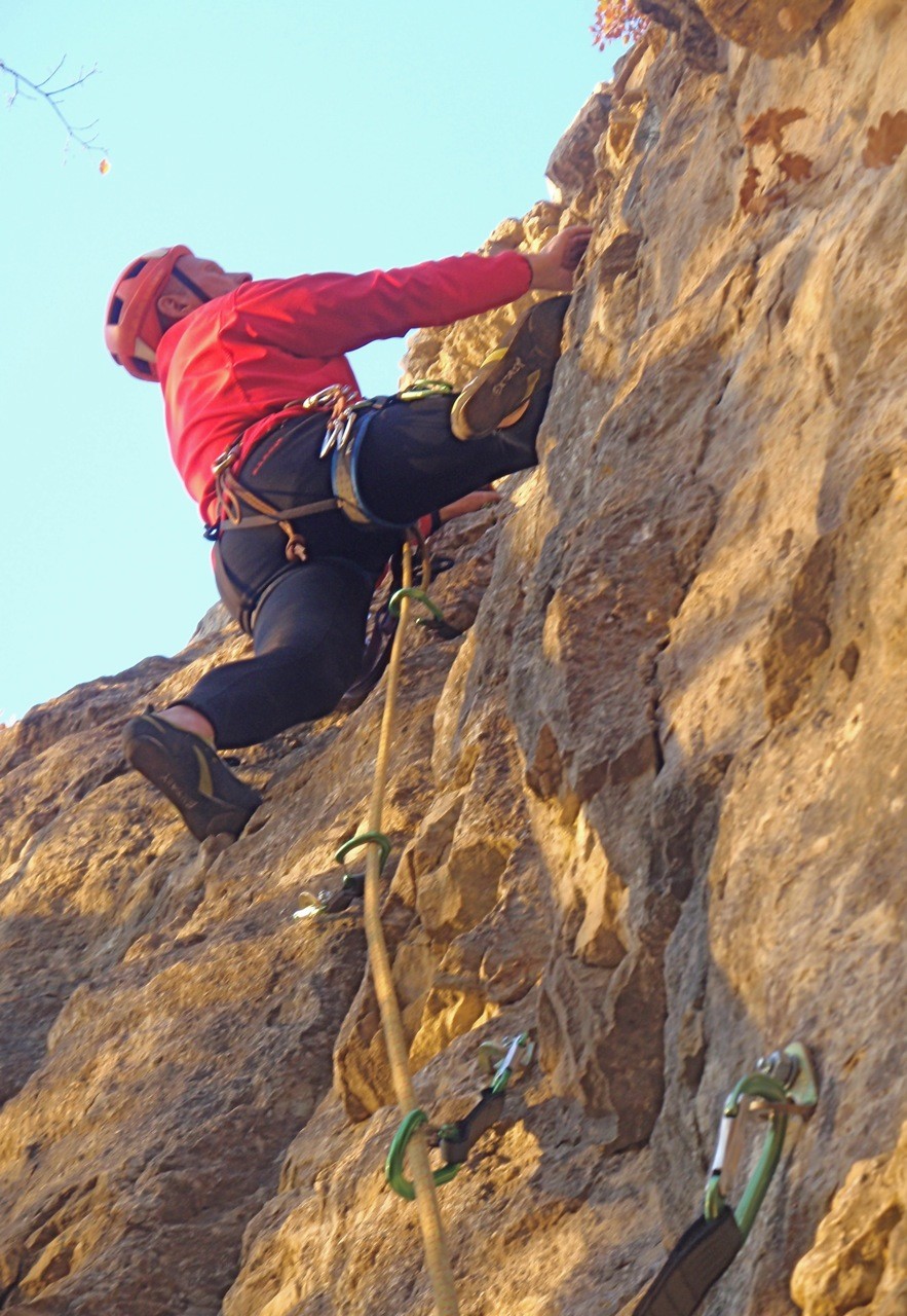 Roc au chamois, joli 6b