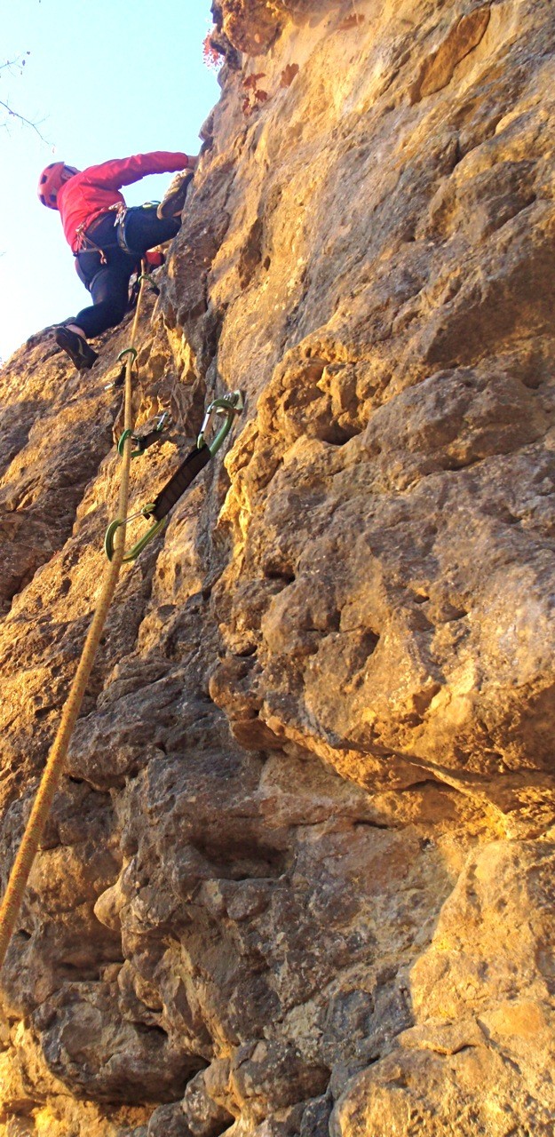 Roc au chamois, nouvelle sortie pour cette belle voie en 6a