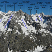 Panorama des Petites Jorasses au Dolent