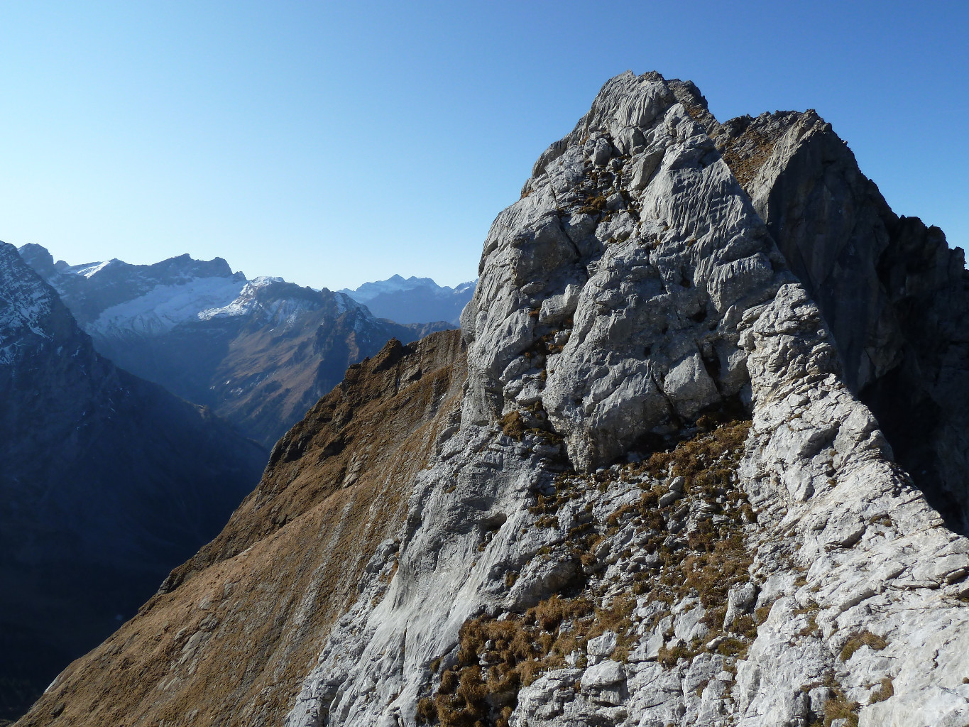 Début de l'arête