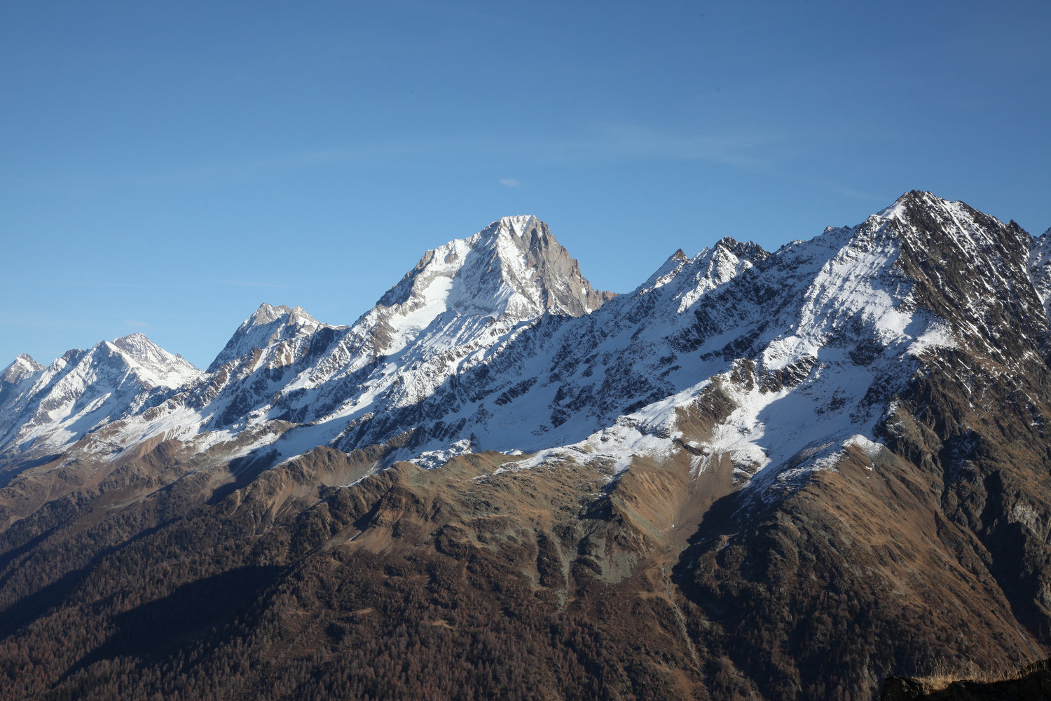 Vue sur le Bietschhorn