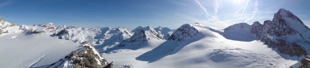 Panorama: Grand Paradis, Col de Rhêmes Calabre, La Tsanteleina