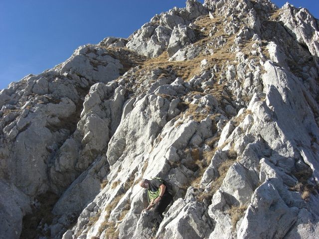 Descente par la voie normale
