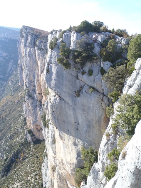 Vue sur la derniere longueur!