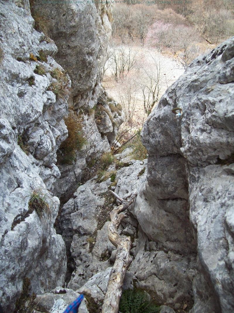 entrée de la goulotte