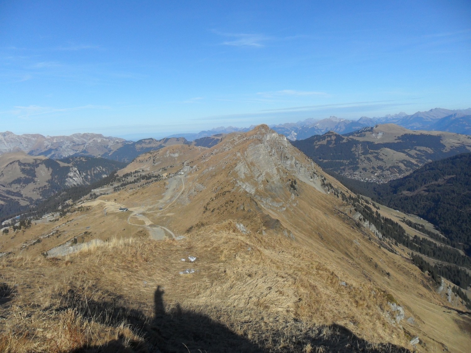 Crête W du Val de Morgins vue depuis la Pte de Chésery