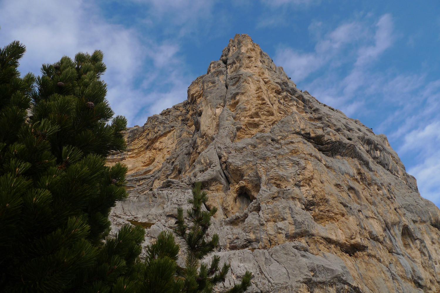 Le beau pilier du Rocher du Midi
