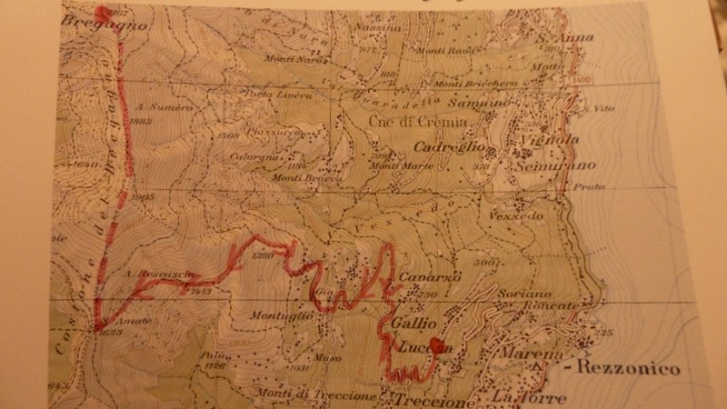 Piantina itinerario