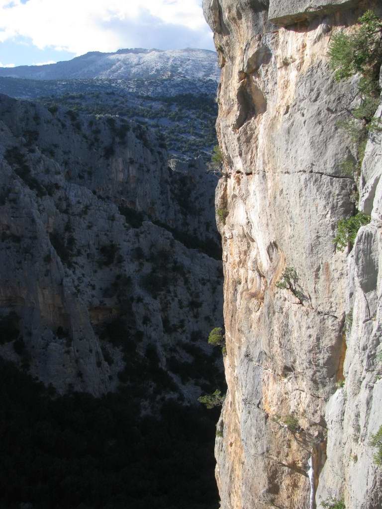 ambiance dans la falaise