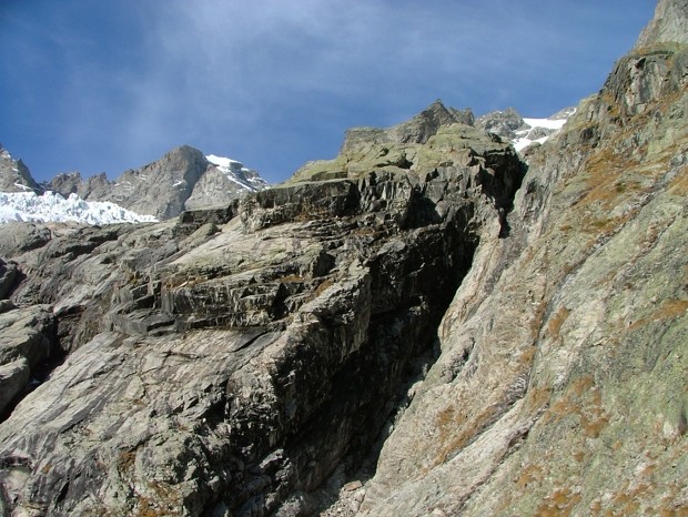 Couloir de passage skieur (branche orientale du torrent de Fébrouze), impraticable sans neige.