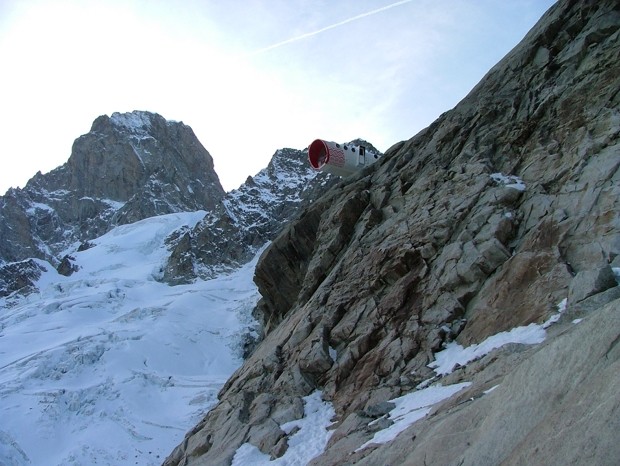 L'ultime ressaut pour atteindre le bivouac Gervasutti