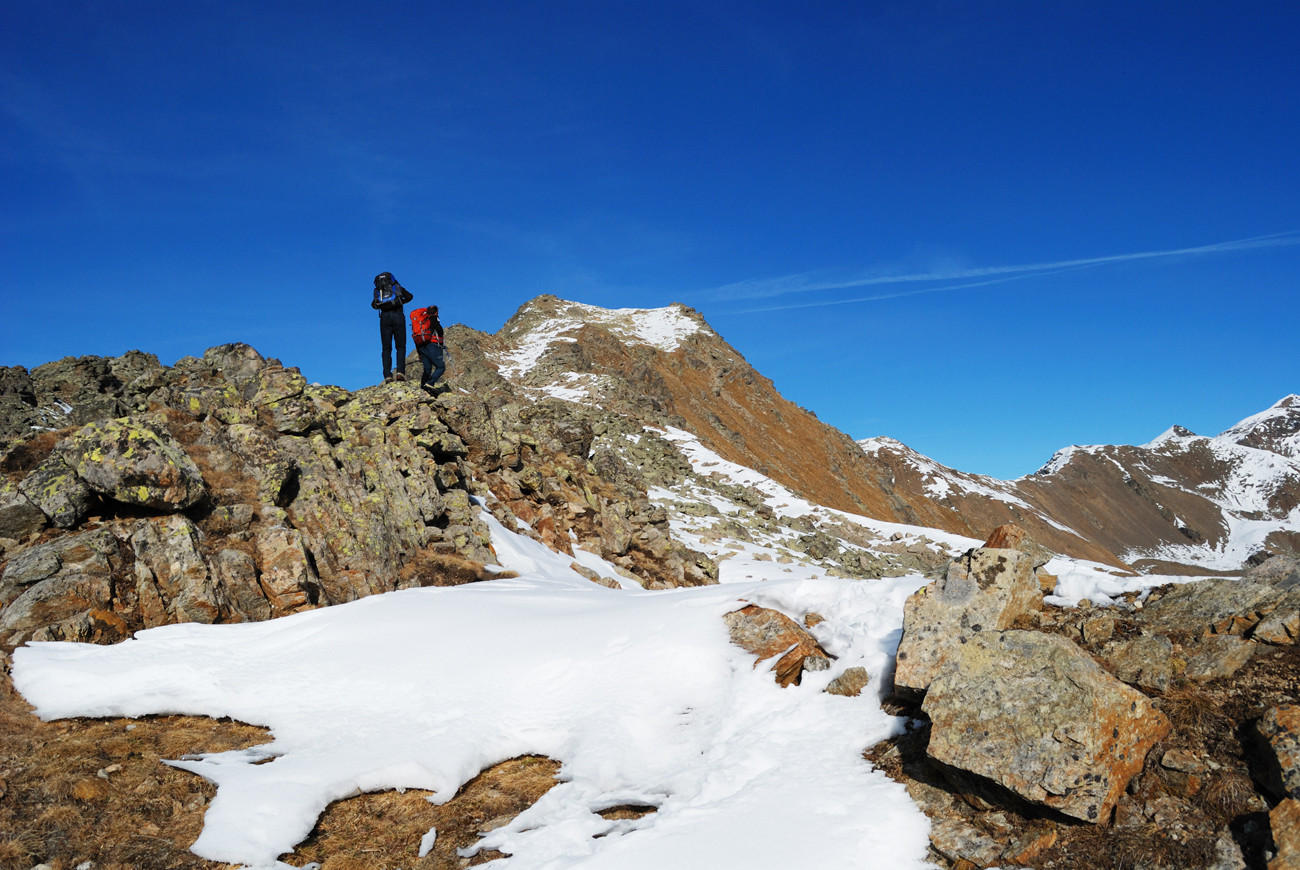 Gli ultimi metri prima di raggiungere il Corno di Boero 2878 m