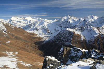 Le cime della Valle di Rezzalo verso il Passo dell'Alpe dal Corno di Boero 2878 m Le cime della Valle di Rezzalo verso il Passo dell'Alpe dal Corno di Boero 2878 m