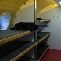 Bivouac Gervasutti, zone de couchage