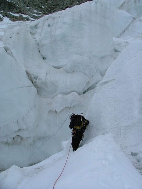 glacier de Fébrouze dans le 3° chaos, détours et contours...