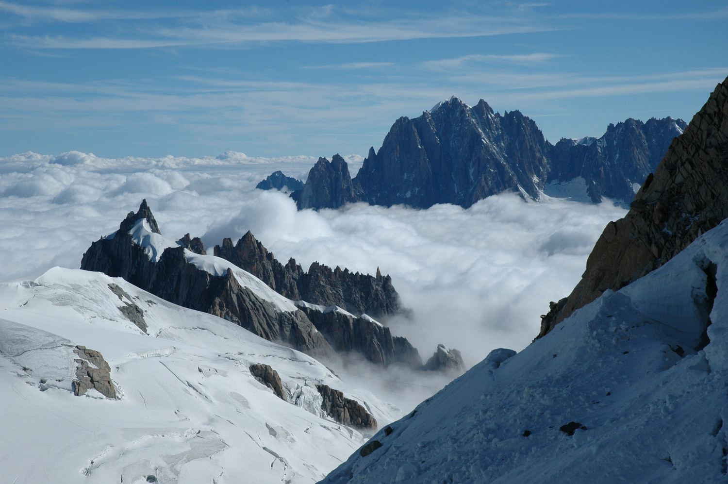 Aiguilles de Chamonix, Drus, Aiguille Verte