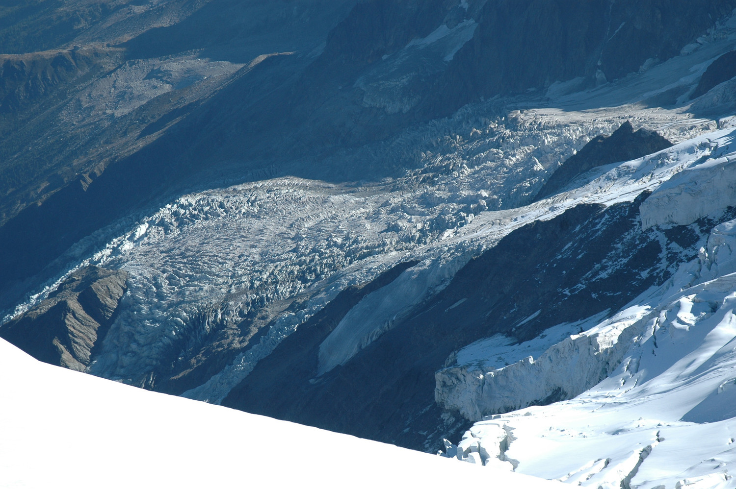 Glacier des Bossons vu du Goûter