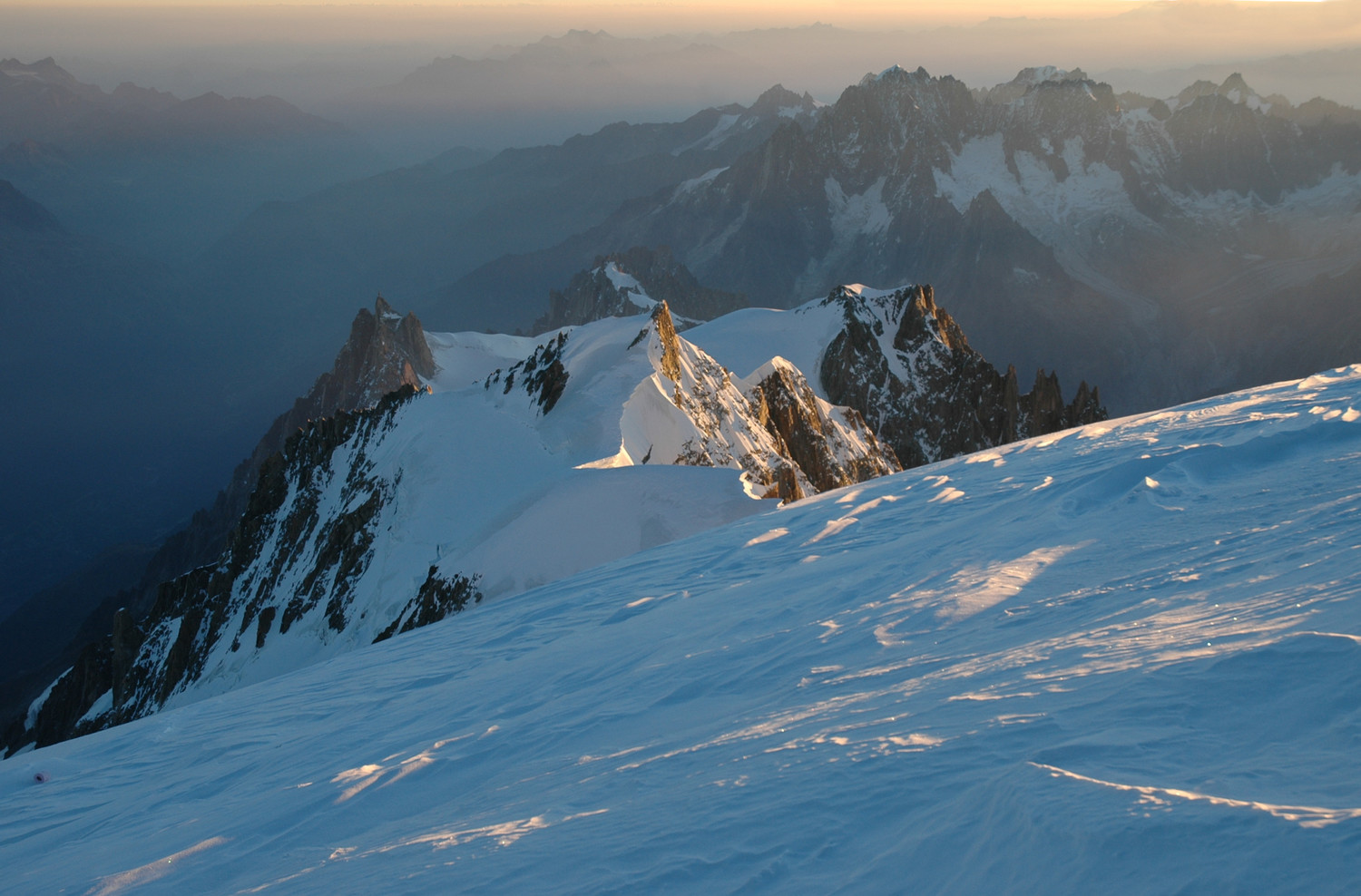 Aiguille du Midi, Mont Maudit, Mont Blanc du Tacul