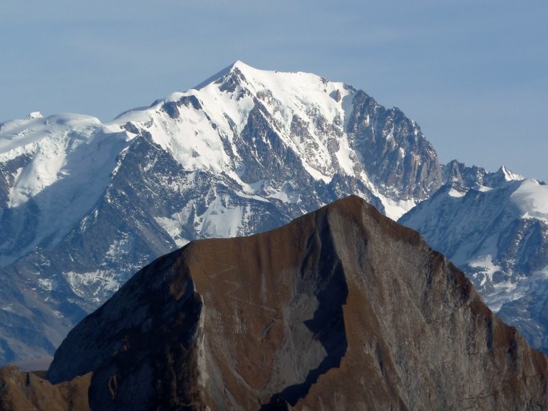 Mt Blanc, Charvin et un para au déco à l'épaule