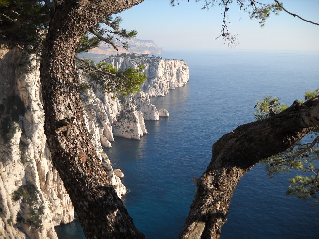 Belle vue panoramique sur les Calanques.