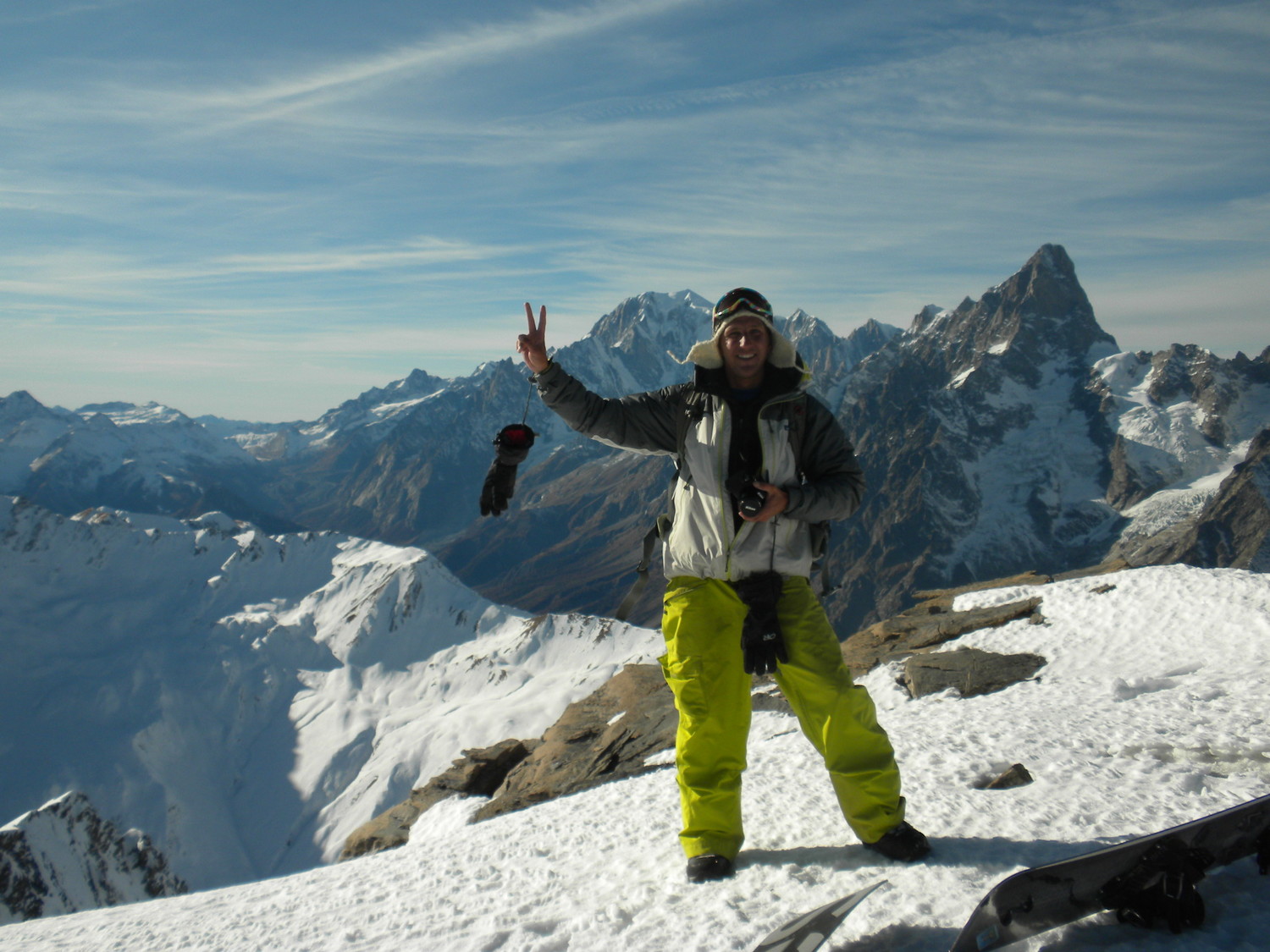 Manu et le Mont Blanc derrière