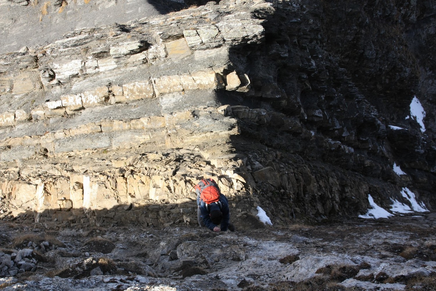 Attaque de l'arête sommitale