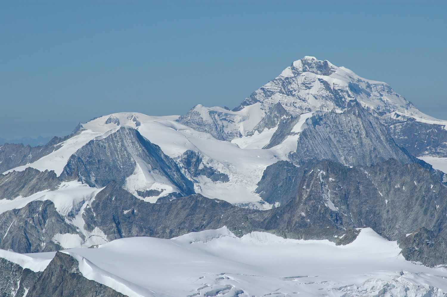 Grand Combin NE. Pigne d'Arolla, La Ruinette, Mont Blanc de Cheilon