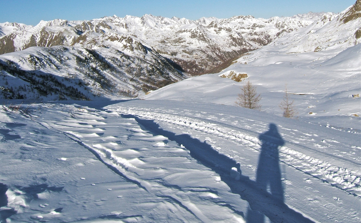 Versant Italien vue du Col de la Lombarde.