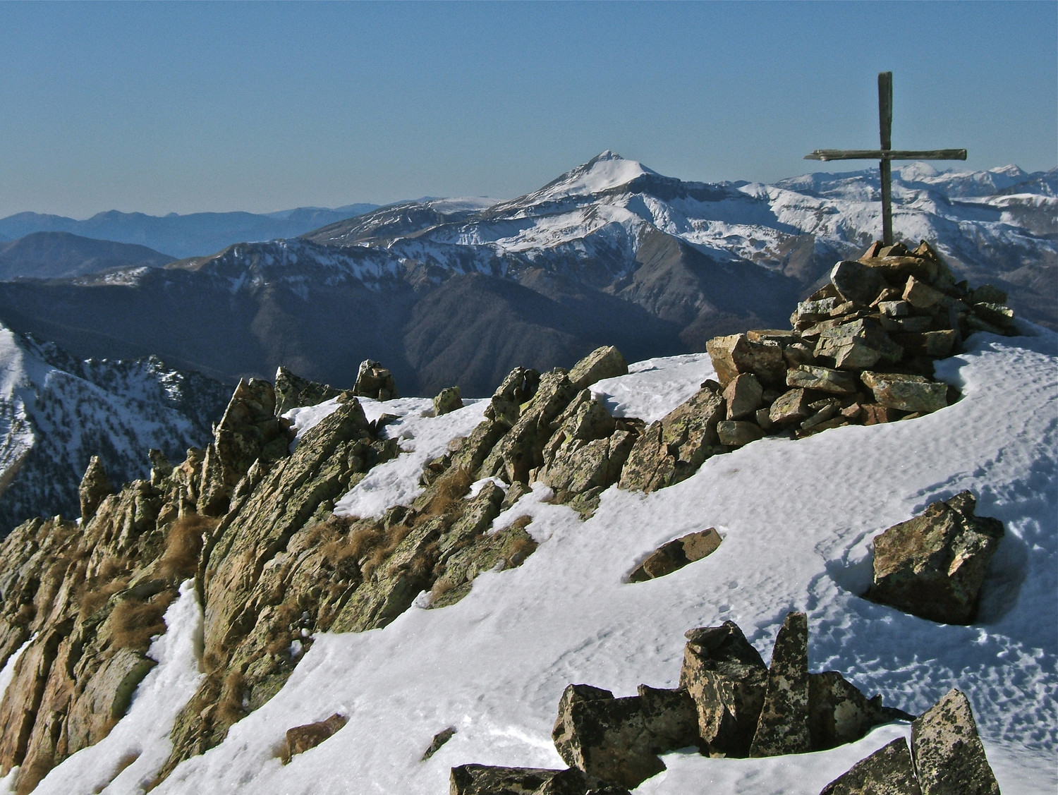 La première Croix coté W. avec le Mounier en fond.